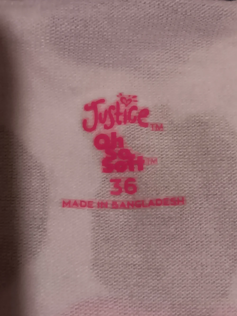 Justice  🍑 Pink Logo Active Top